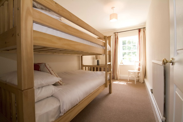 The bunk bedroom at Croft House in the Lake District
