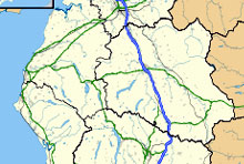 Map of Cumbria, the Lake District